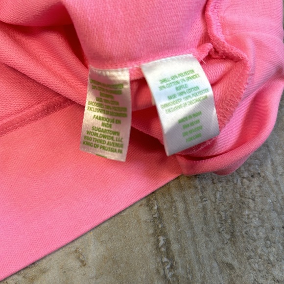 NWOT Lilly Pulitzer Deva Ruffle Sweatshirt Eyelet Pink Size XS - Picture 13 of 13